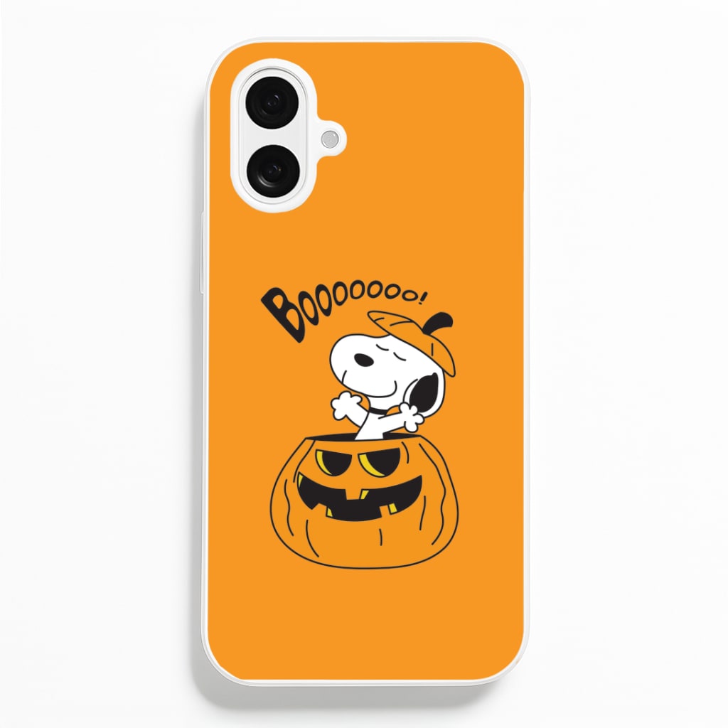 Cartoon Beagle Pumpkin iPhone 16 Plus Case