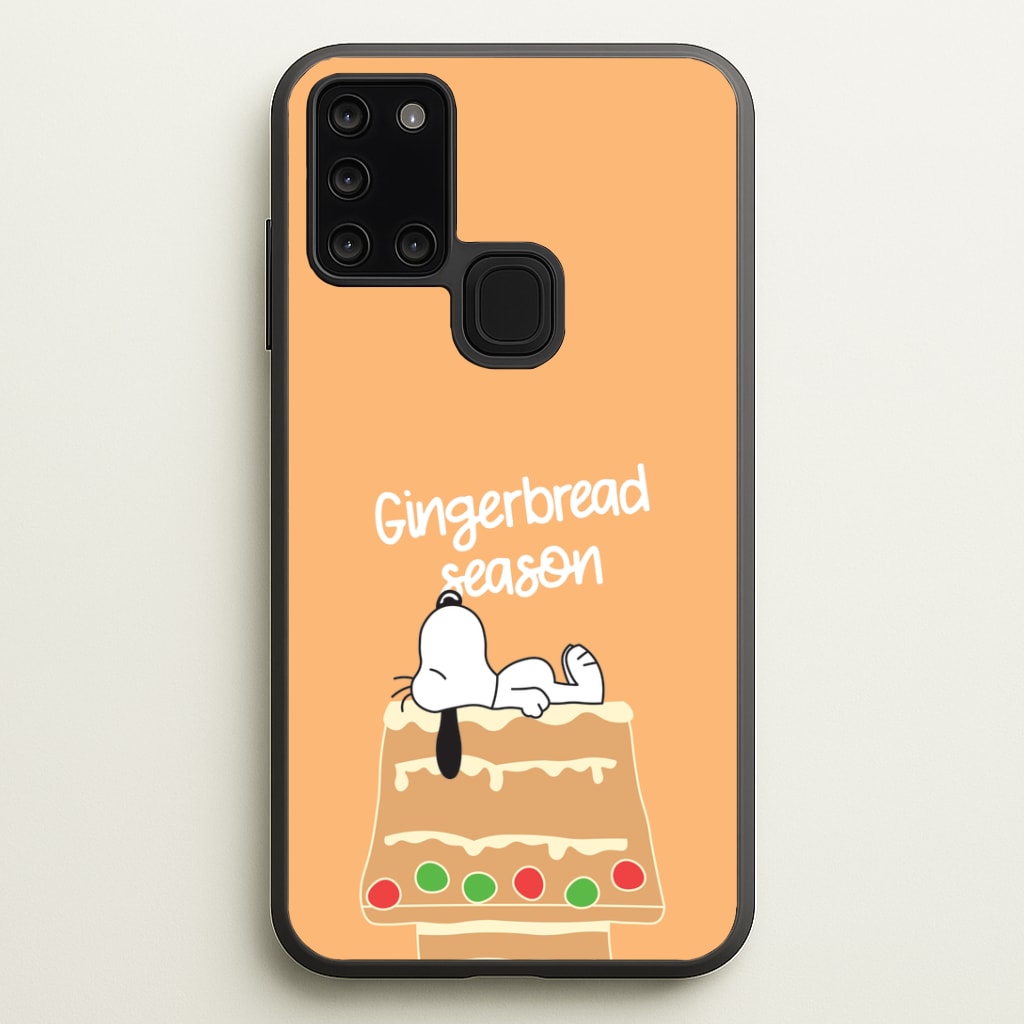 Cartoon Beagle Gingerbread House Galaxy A21s Case