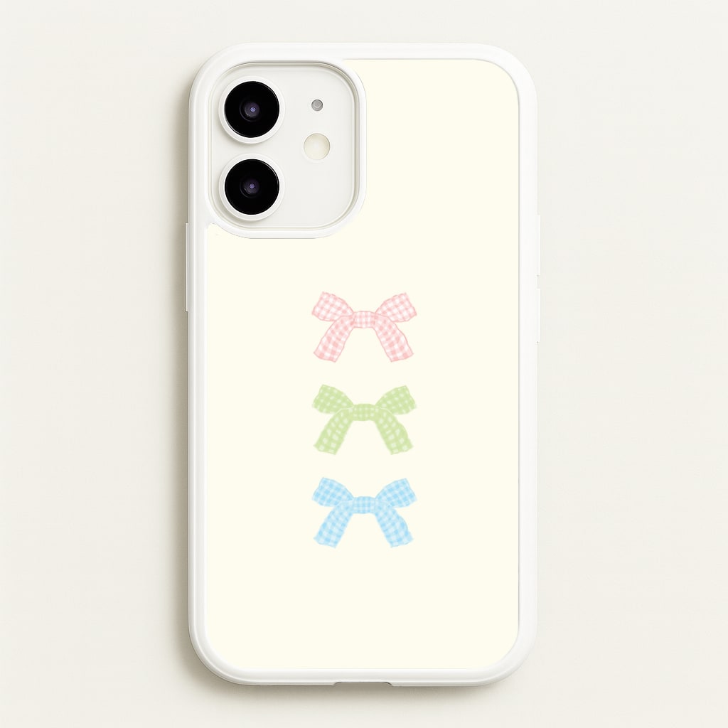 Gingham Tiered Ties iPhone 12 / 12 Pro Case