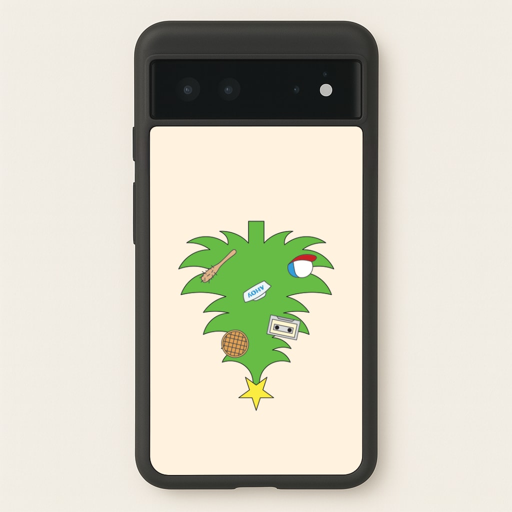 Upside Down Christmas Tree Google Pixel 6 Case