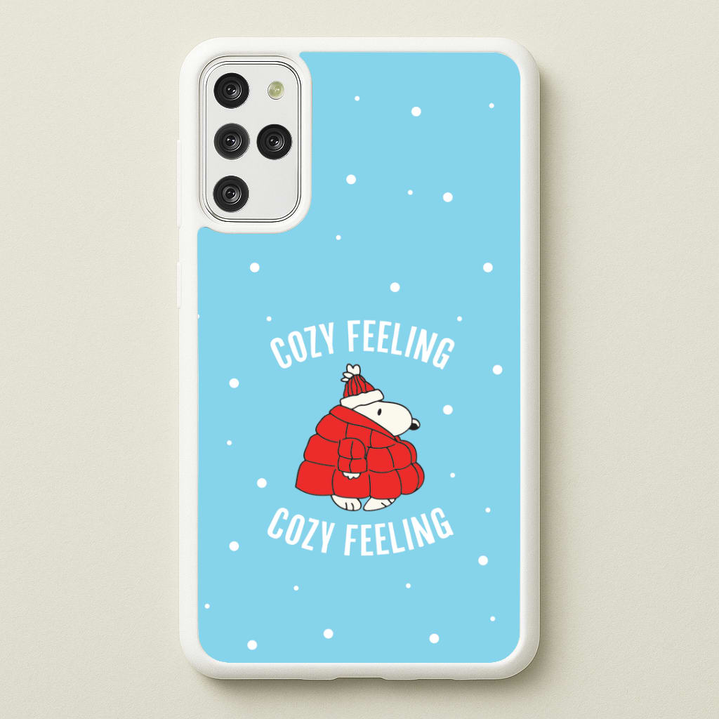 Cozy Feeling Cartoon Beagle Puffer Jacket Galaxy S20 Plus Case