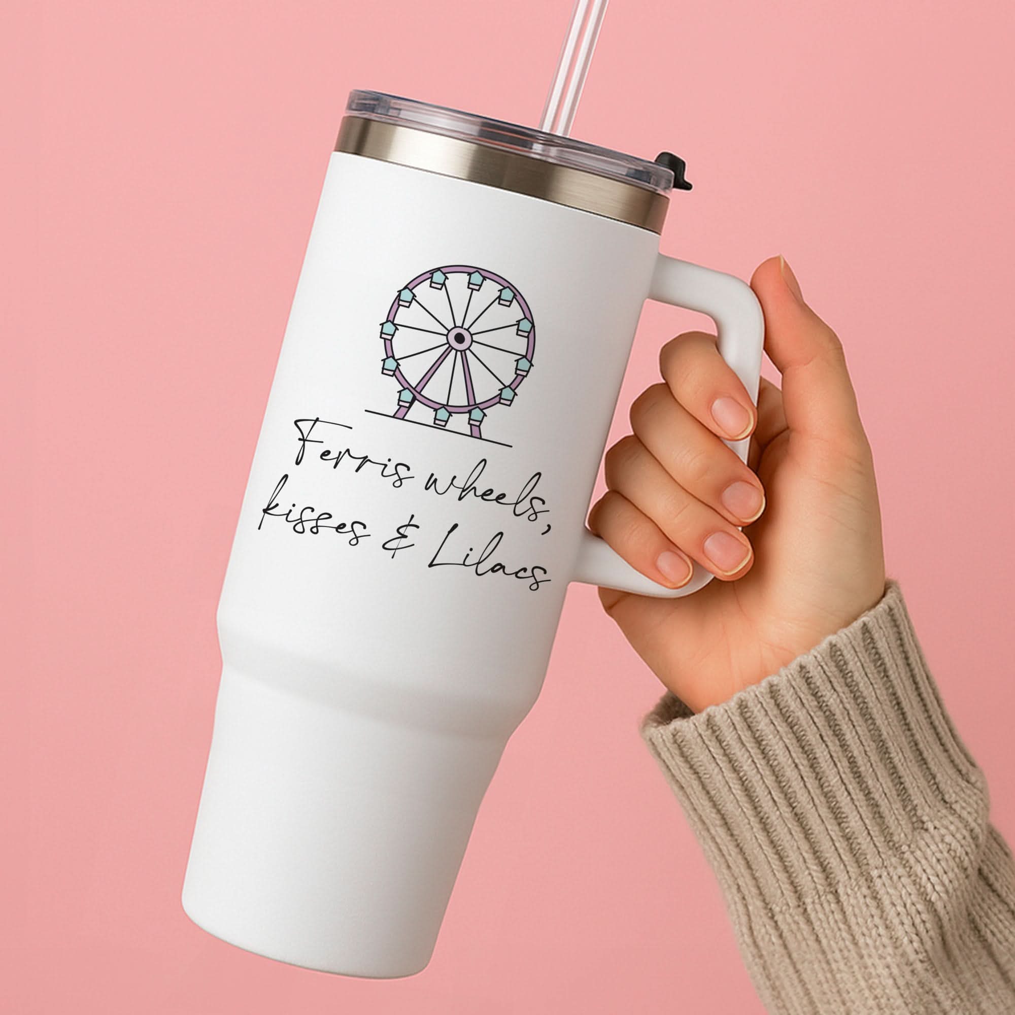 Ferris Wheels, Kisses & Lilacs Tumbler