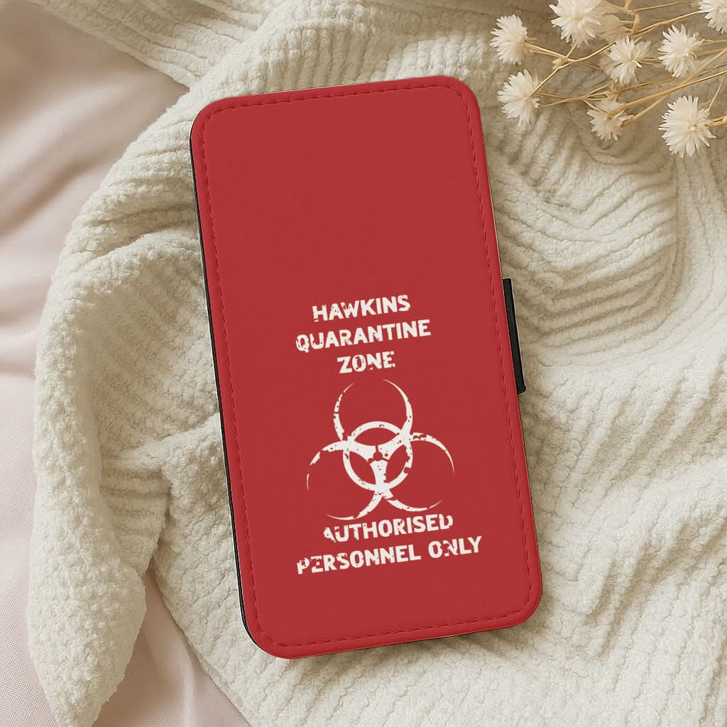 Hawkins Quarantine Zone Leather Phone Case