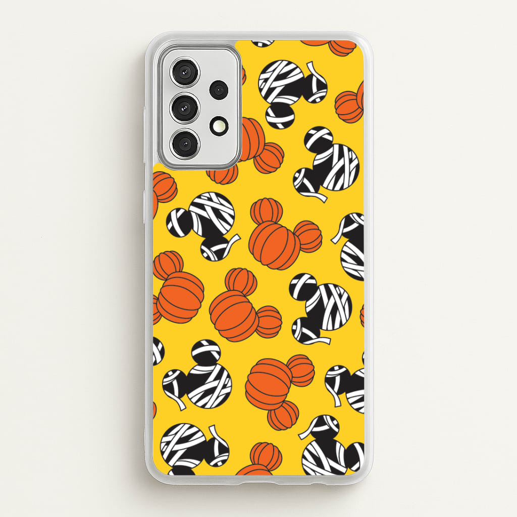 Pumpkin And Mummy Mouse Pattern Galaxy A52 / A52s Case