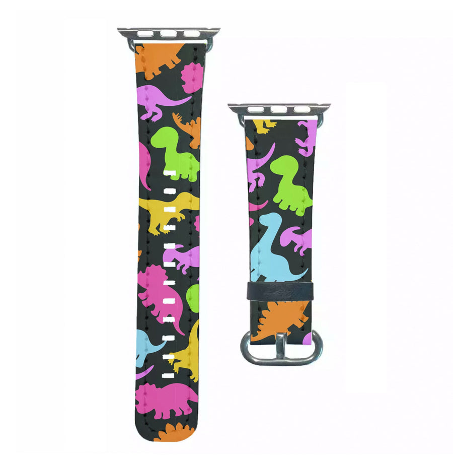 Dinosaurs Collage - Dinosaurs Apple Watch Strap