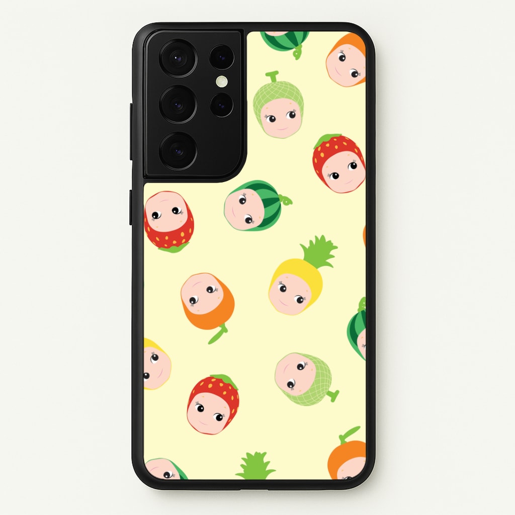 Fruit Angels Pattern Galaxy S21 Ultra Case