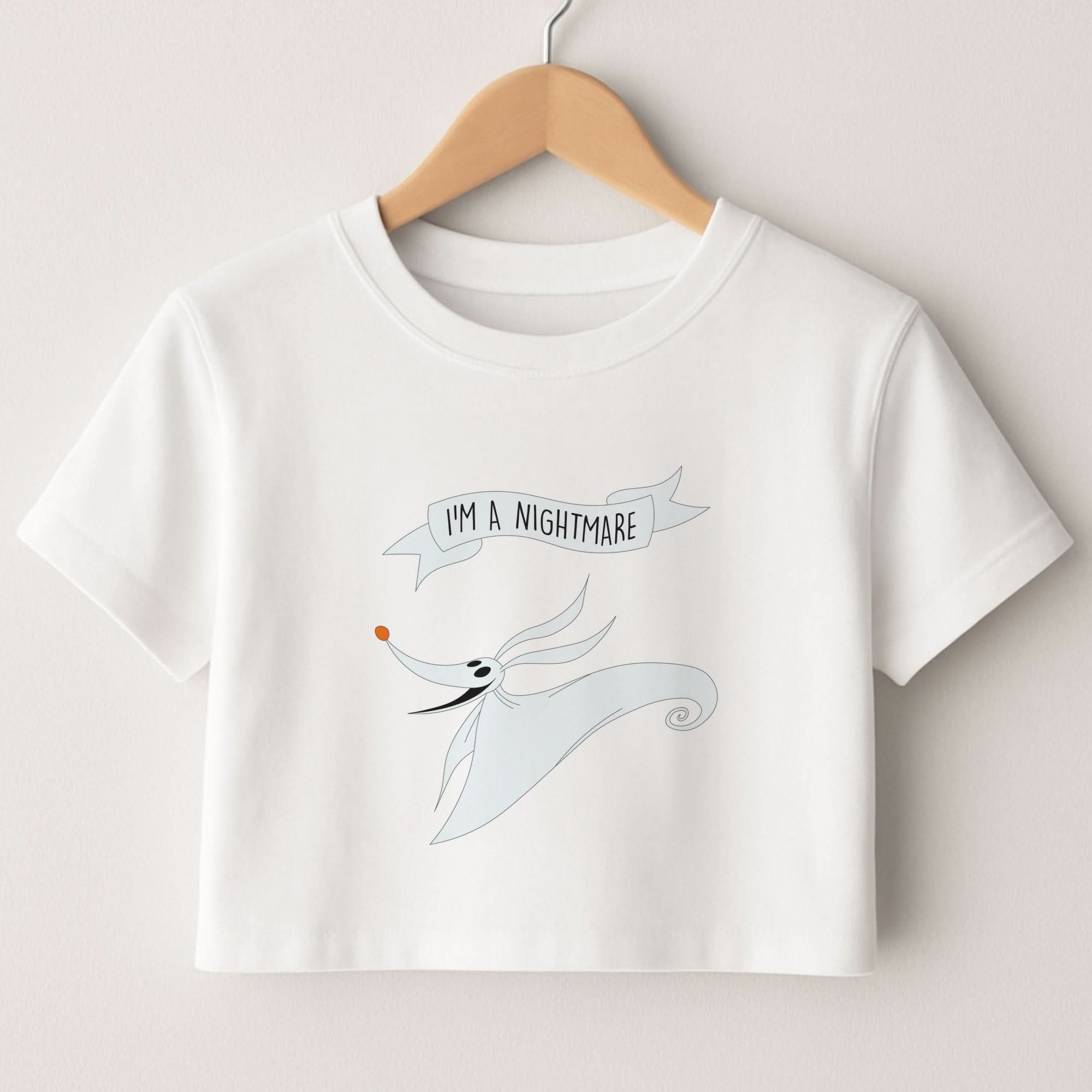 Stripey I'm A Nightmare Crop Top