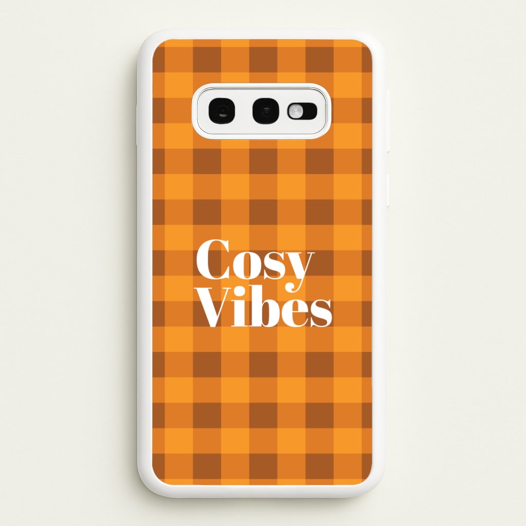 Checkered Cosy Vibes Galaxy S10e Case