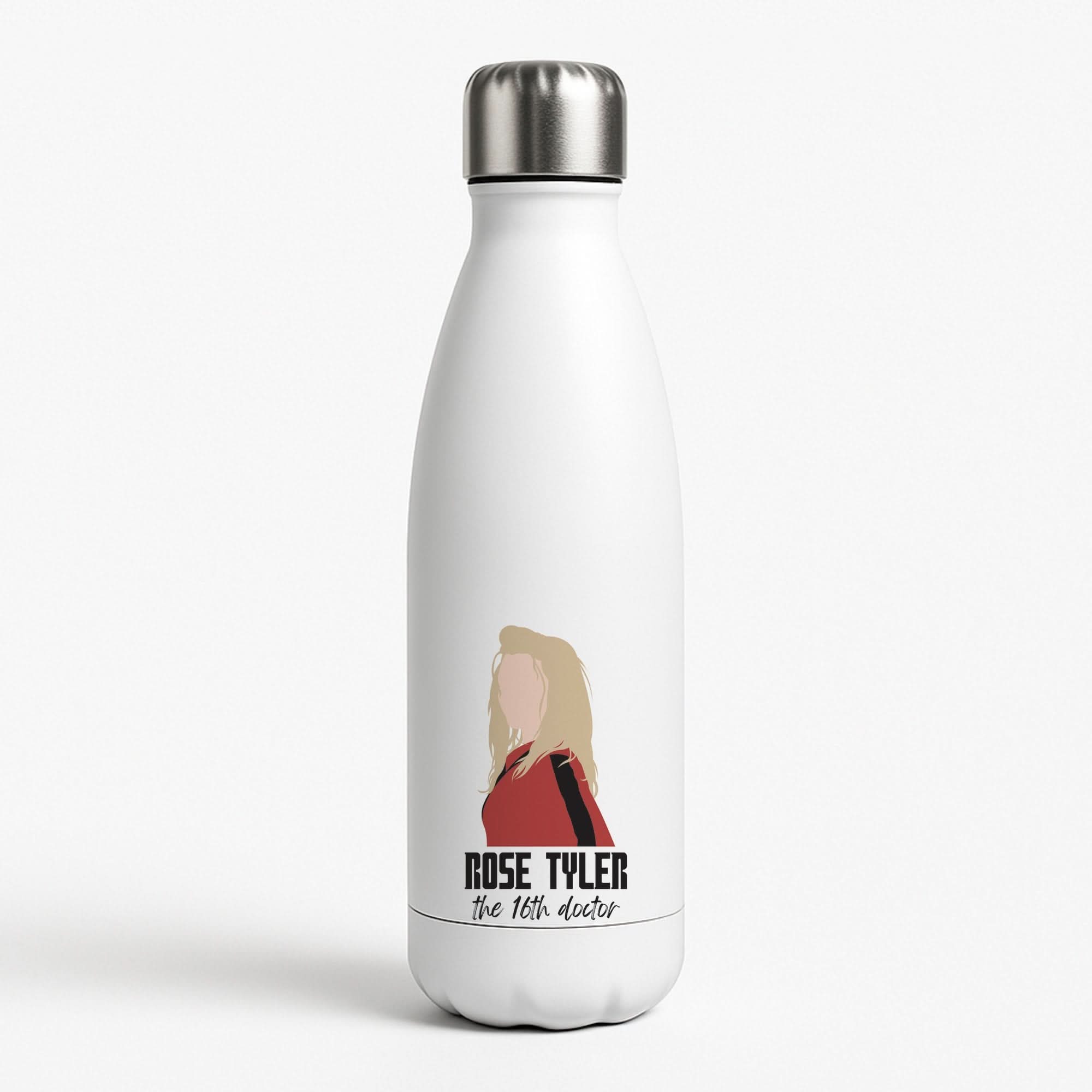 Rose The 16th Doctor White Water Bottle