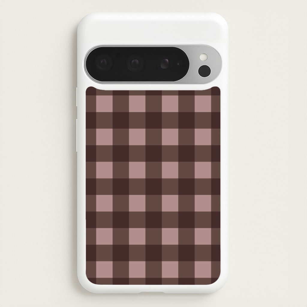 Chocolate Gingham Google Pixel 9 Pro XL Case