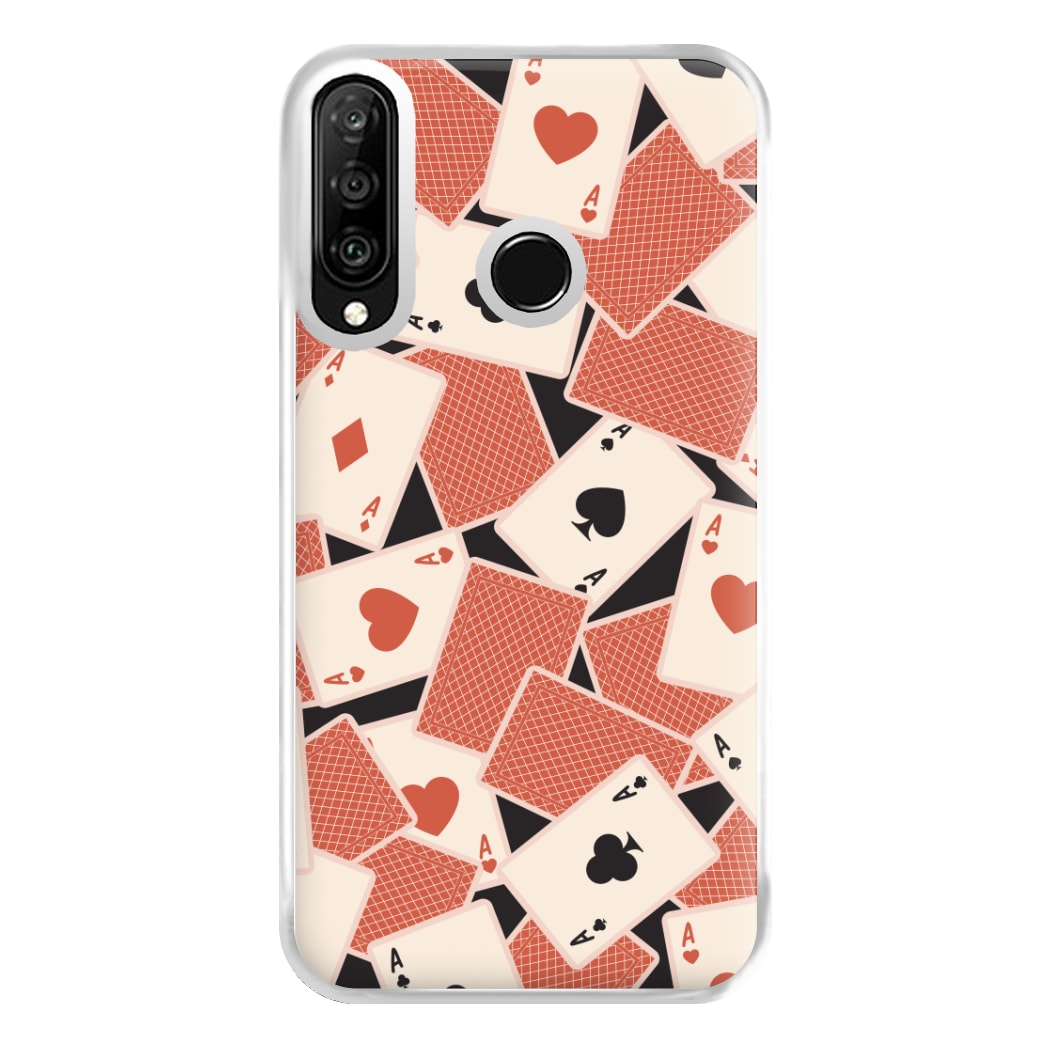 Playing Cards Collage Pattern Huawei P30 Lite Case