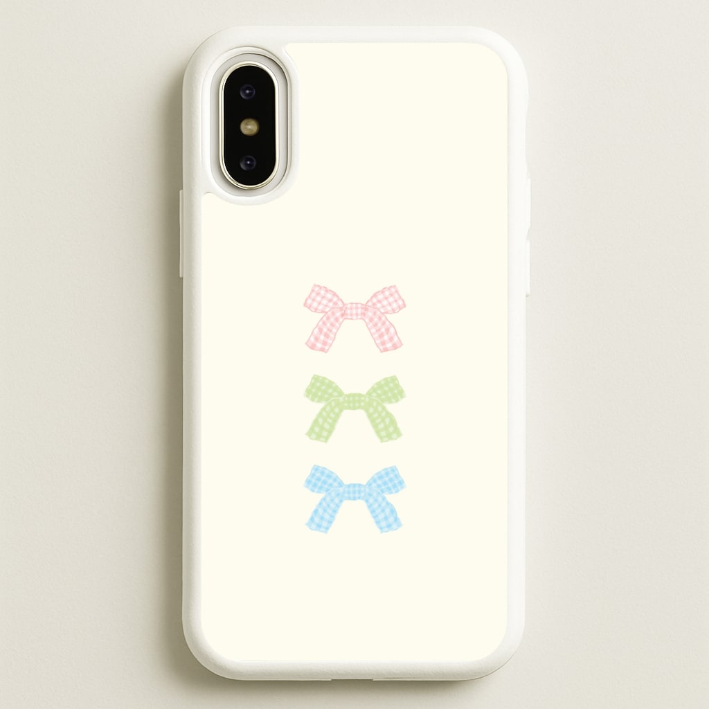 Gingham Tiered Ties iPhone X / XS Case