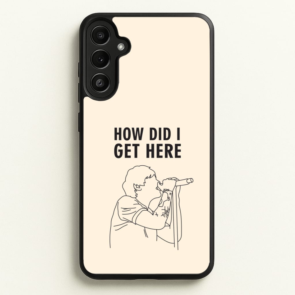 How Did I Get Here Outline Galaxy A36 Case