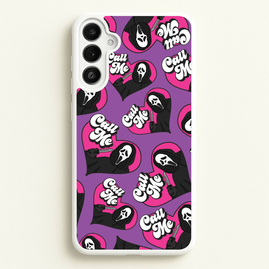 Call Me Heart Pattern Galaxy A36 Case