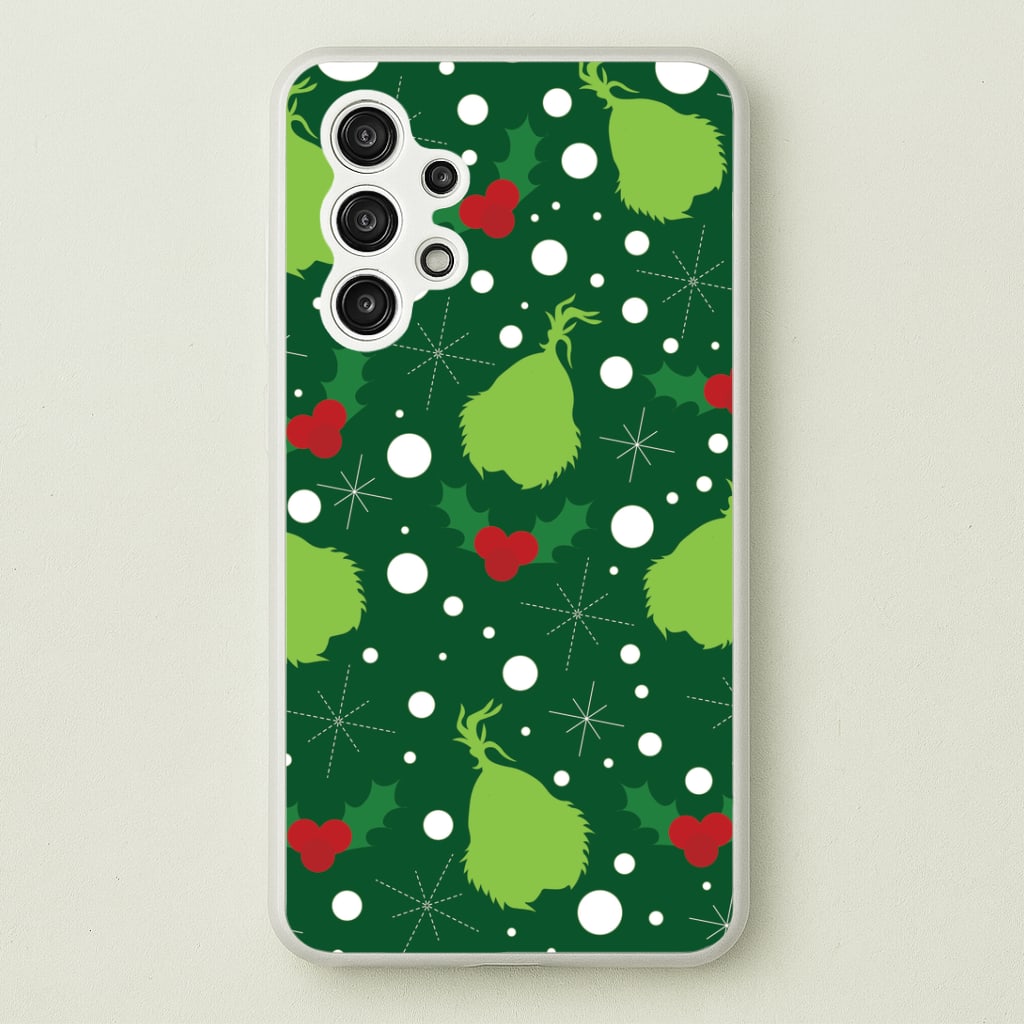 Green Creature Christmas Pattern Galaxy A13 Case