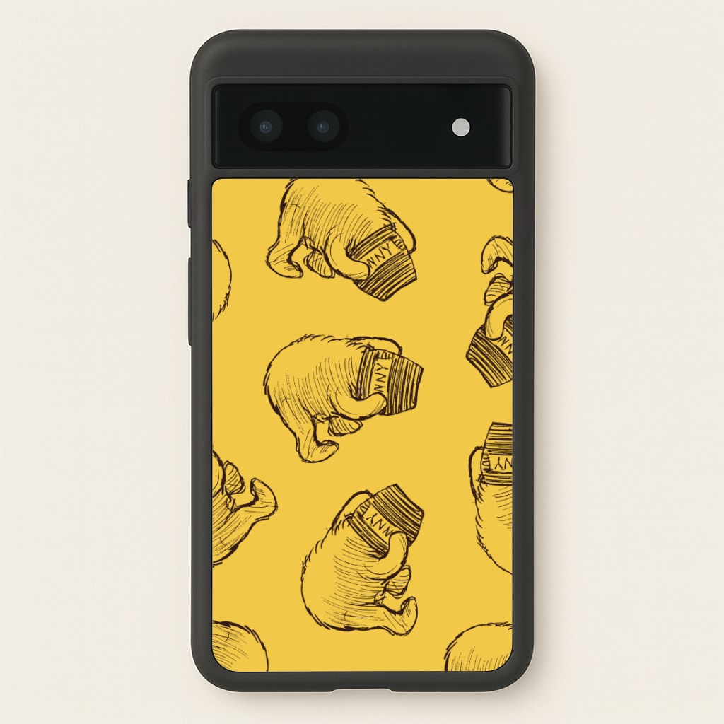 Winnie Honey Pot Pattern Google Pixel 7a Case