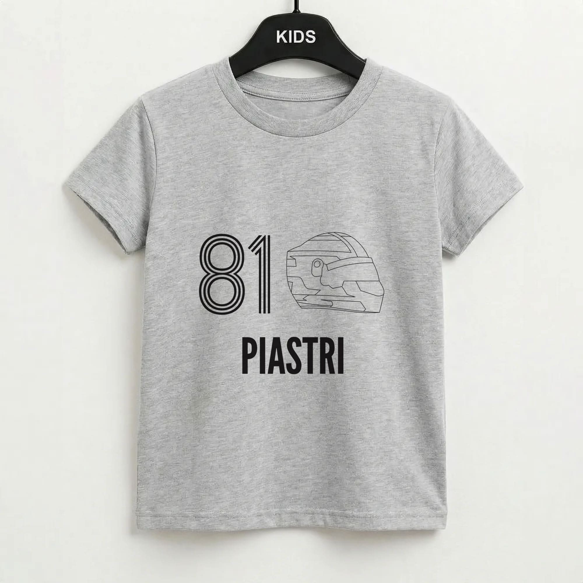 Piastri Helmet 2026 Grey Kids T-Shirt