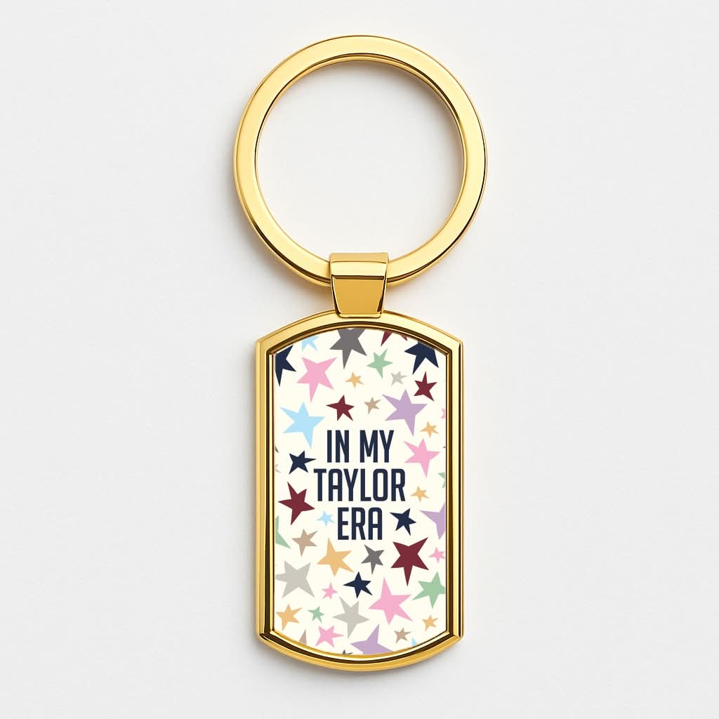 In My Taylor Era Gold Keyring