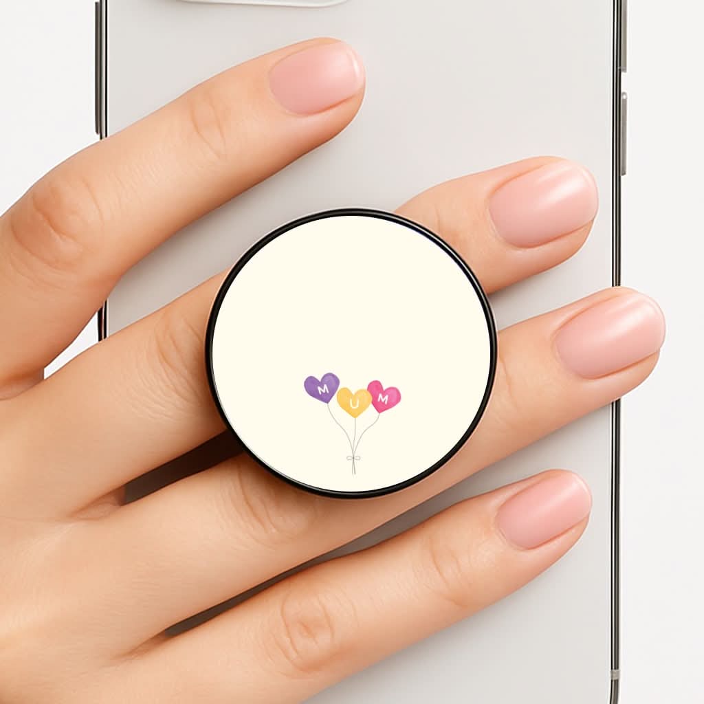 Mum Watercolour Balloons Phone Grip