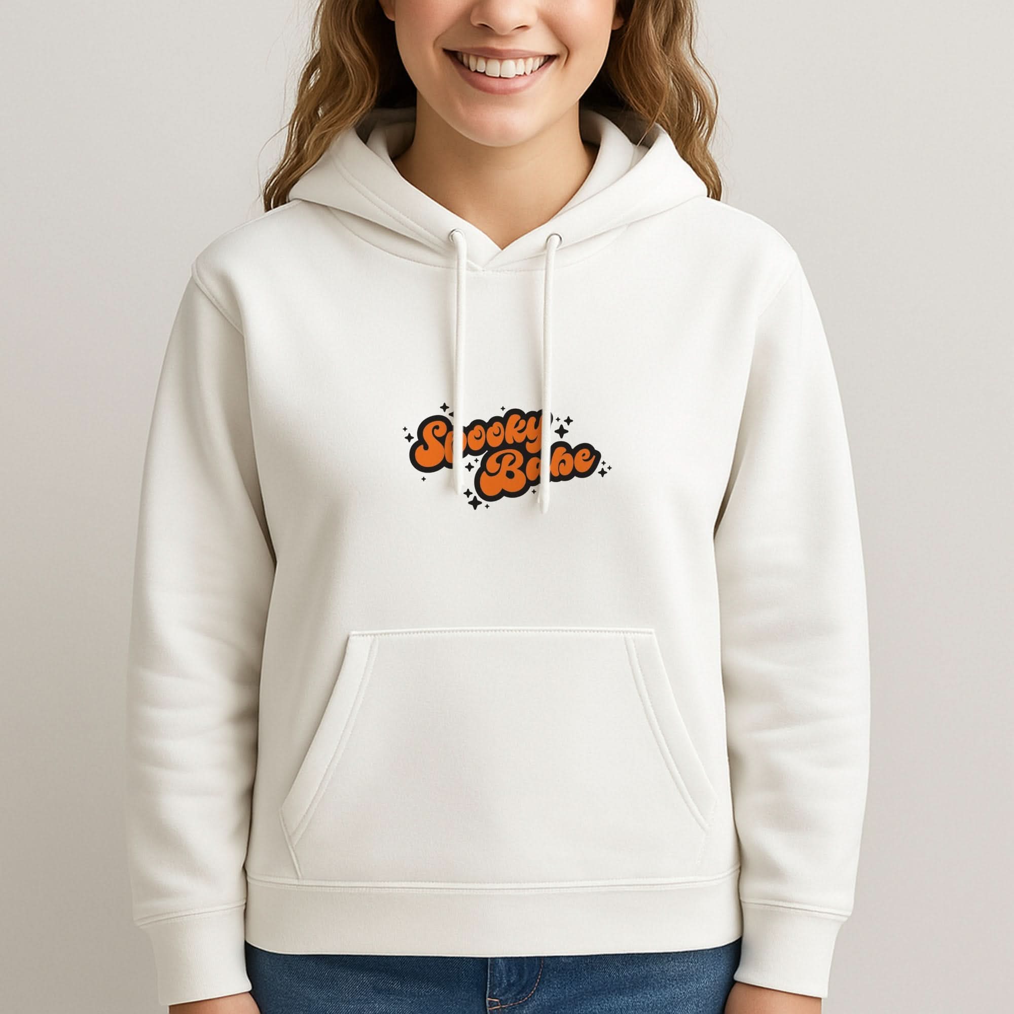 Spooky Babe Womans Hooded Sweatshirt