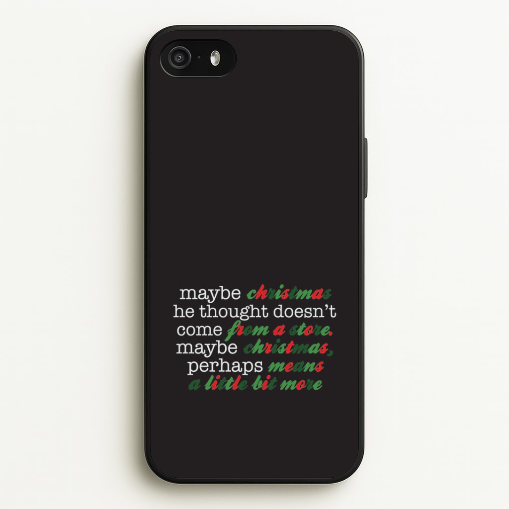 Green Creature Quote iPhone 5 / 5s / SE 2016 Case