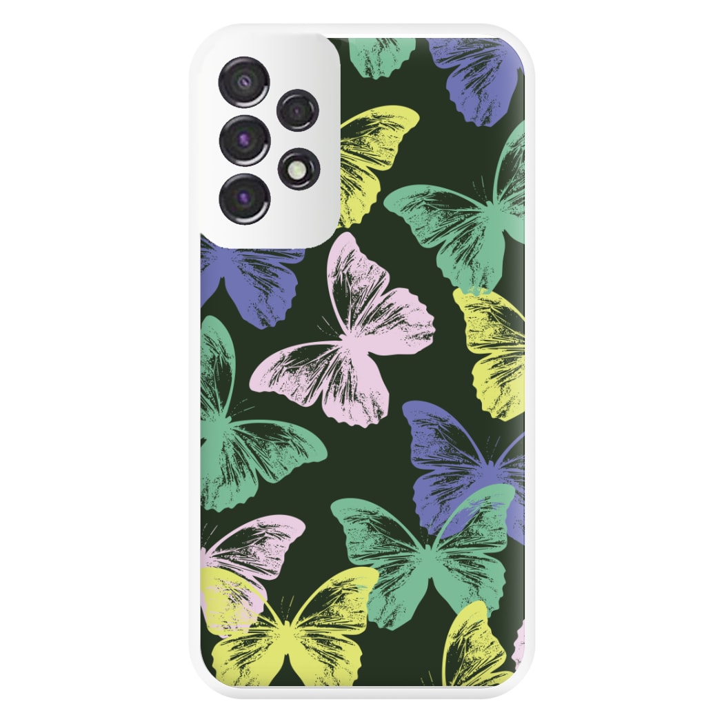 Colourful Butterfly Stamps Pattern Galaxy A53 Case