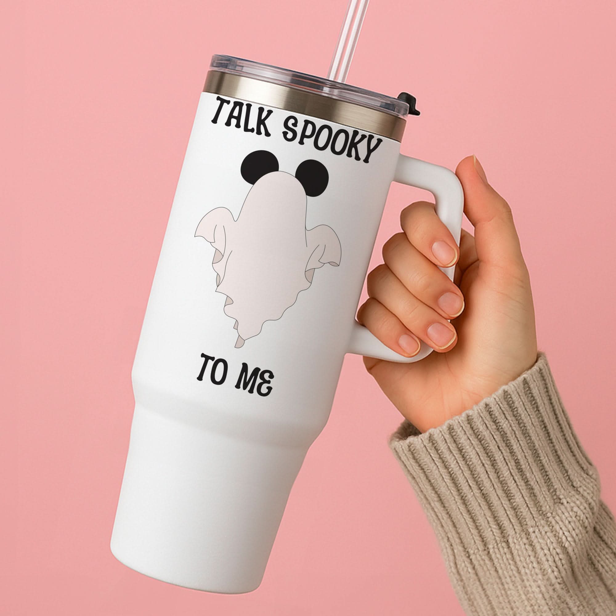 Talk Spooky To Me Mouse Ghost Tumbler