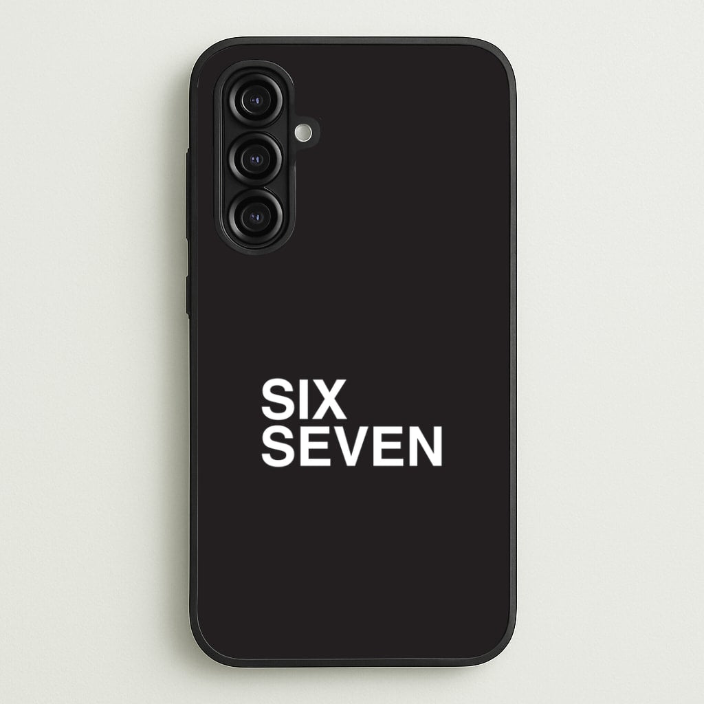 6 7 Black Galaxy A16 Case