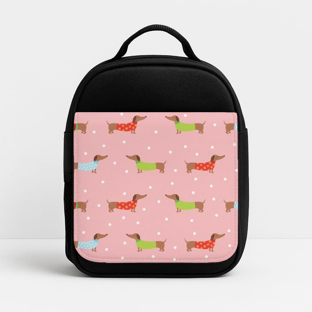 Christmas Jumpers Dachshund Pattern Lunchbox