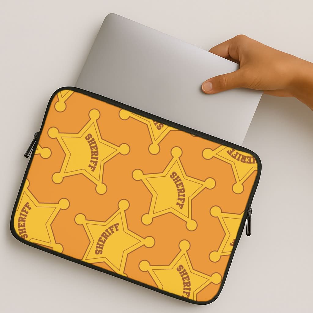 Sheriff Badge Pattern MacBook Cover