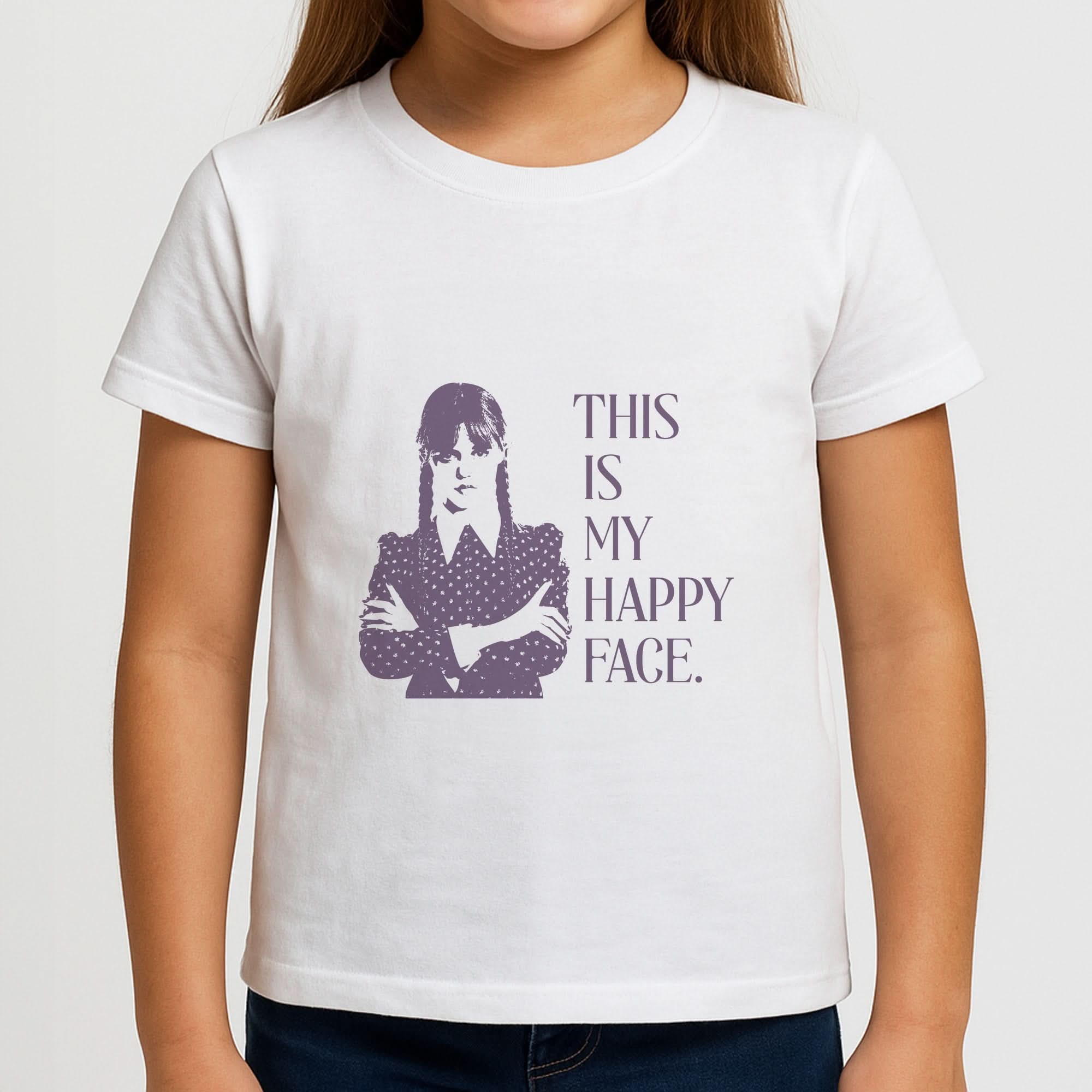 This Is My Happy Face Girls T-Shirt