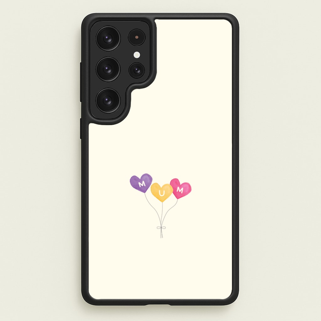 Mum Watercolour Balloons Galaxy S22 Ultra Case