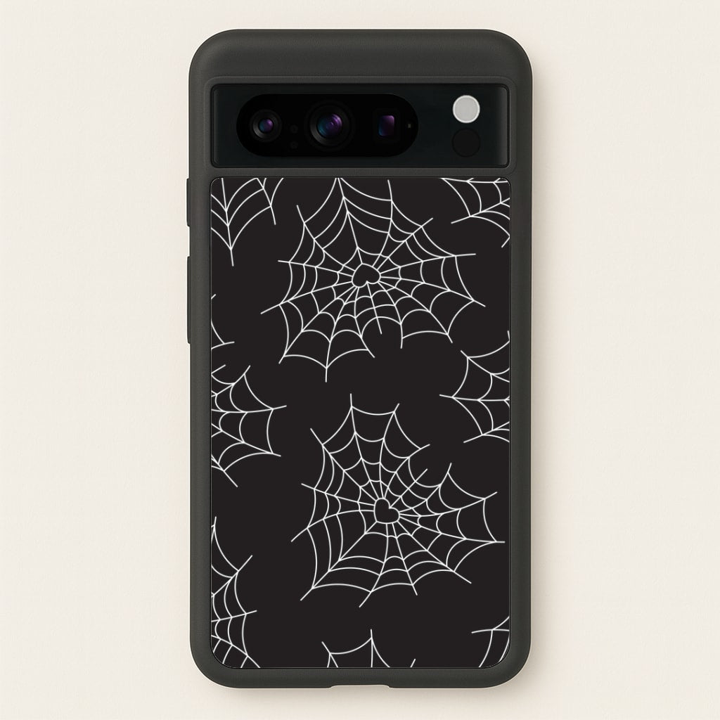 Spiderweb Hearts Pattern Google Pixel 8 Pro Case