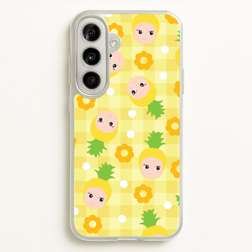 Pineapple Angel Pattern Galaxy A56 Case