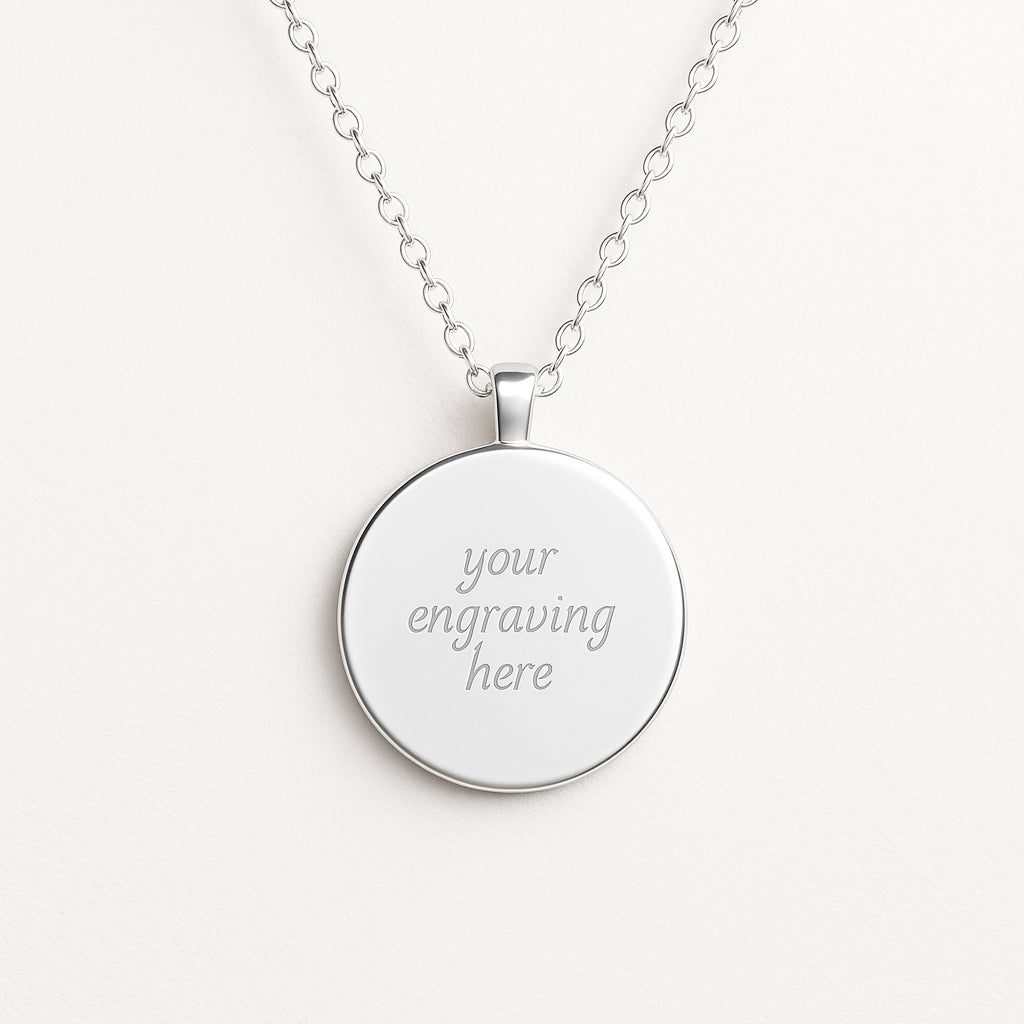 Trippn Smiley - Yellow Engraved Necklace