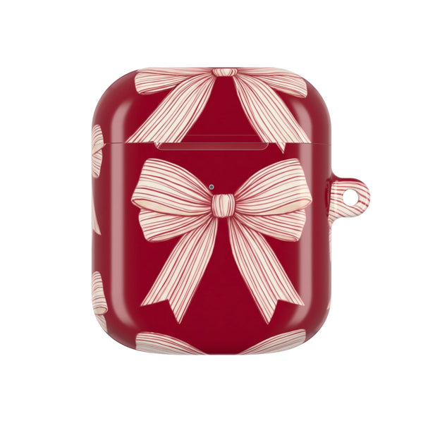Candy Stripe Bows AirPods Case - AirPods 1
