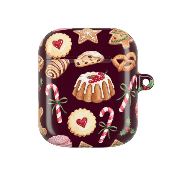 Christmas Bakery Burgundy AirPods Case - AirPods 2