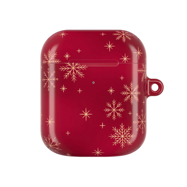 Golden Snowfall Crimson AirPods Case - AirPods 1