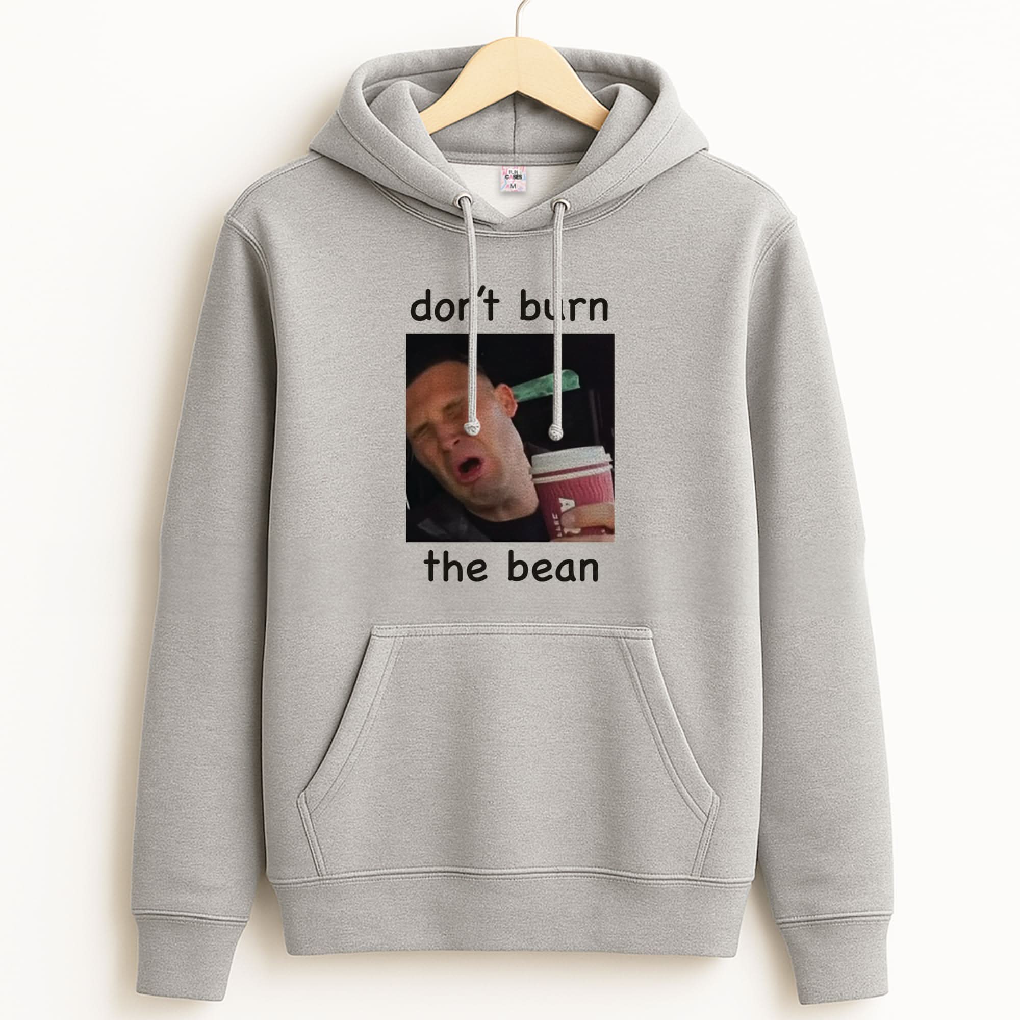 Don't Burn The Bean Unisex Grey Hoodie