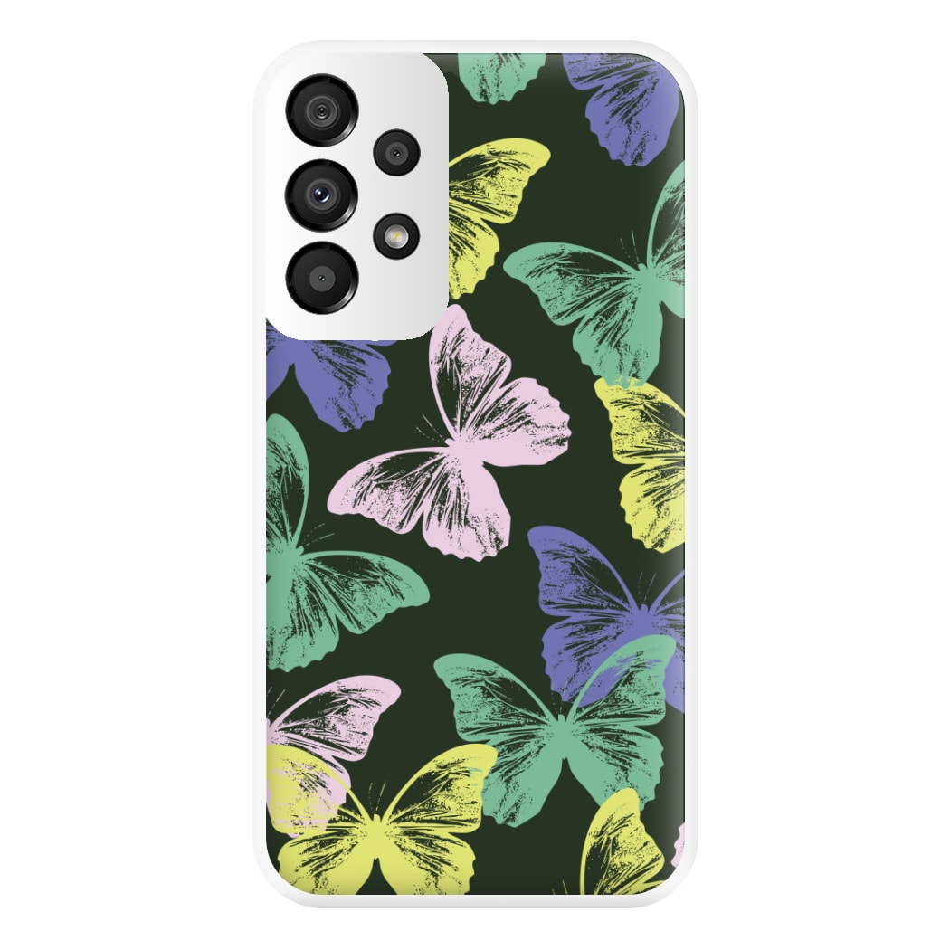 Colourful Butterfly Stamps Pattern Galaxy A33 Case