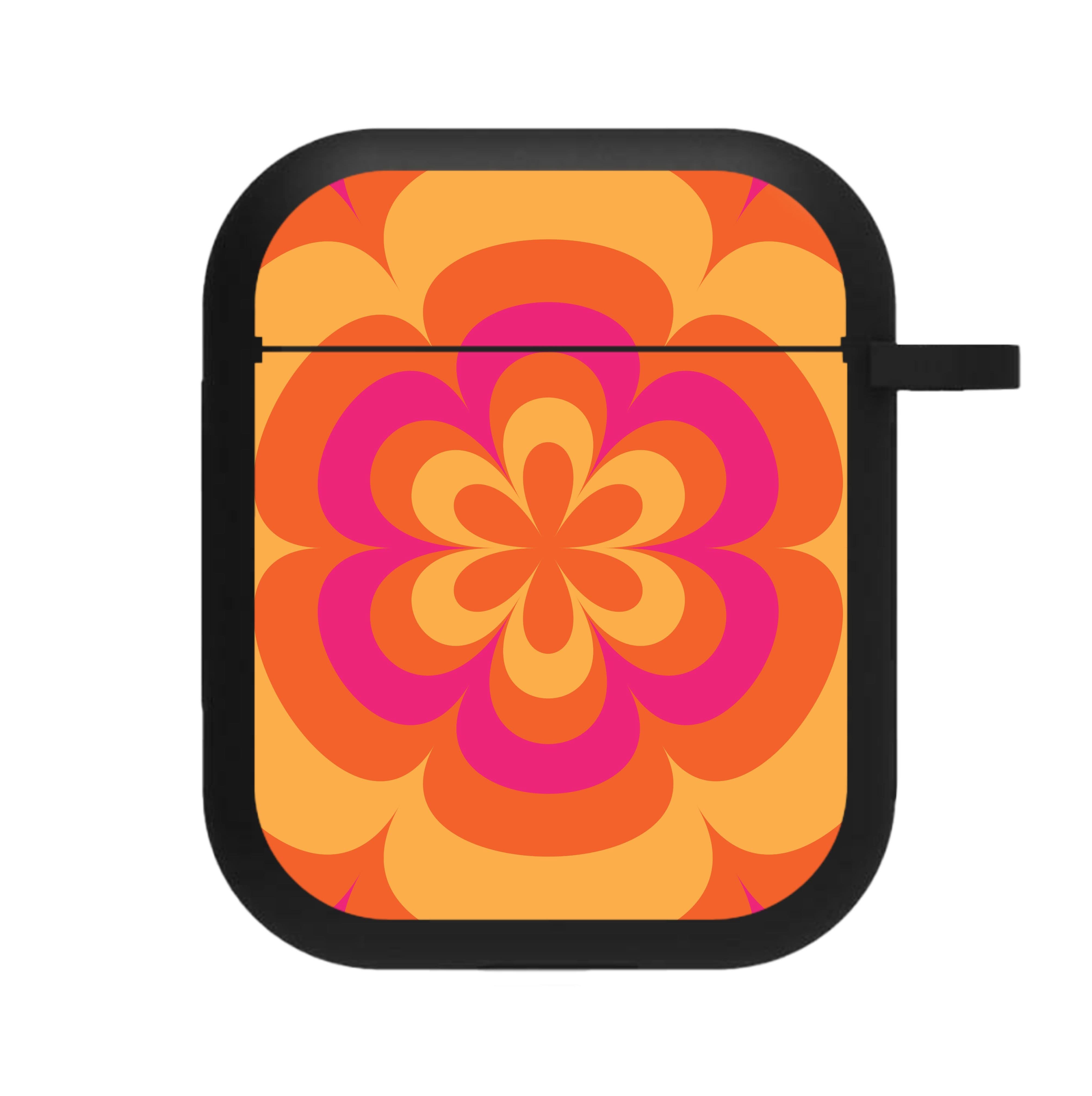 Sunset Trippy Flower Pattern AirPods Case