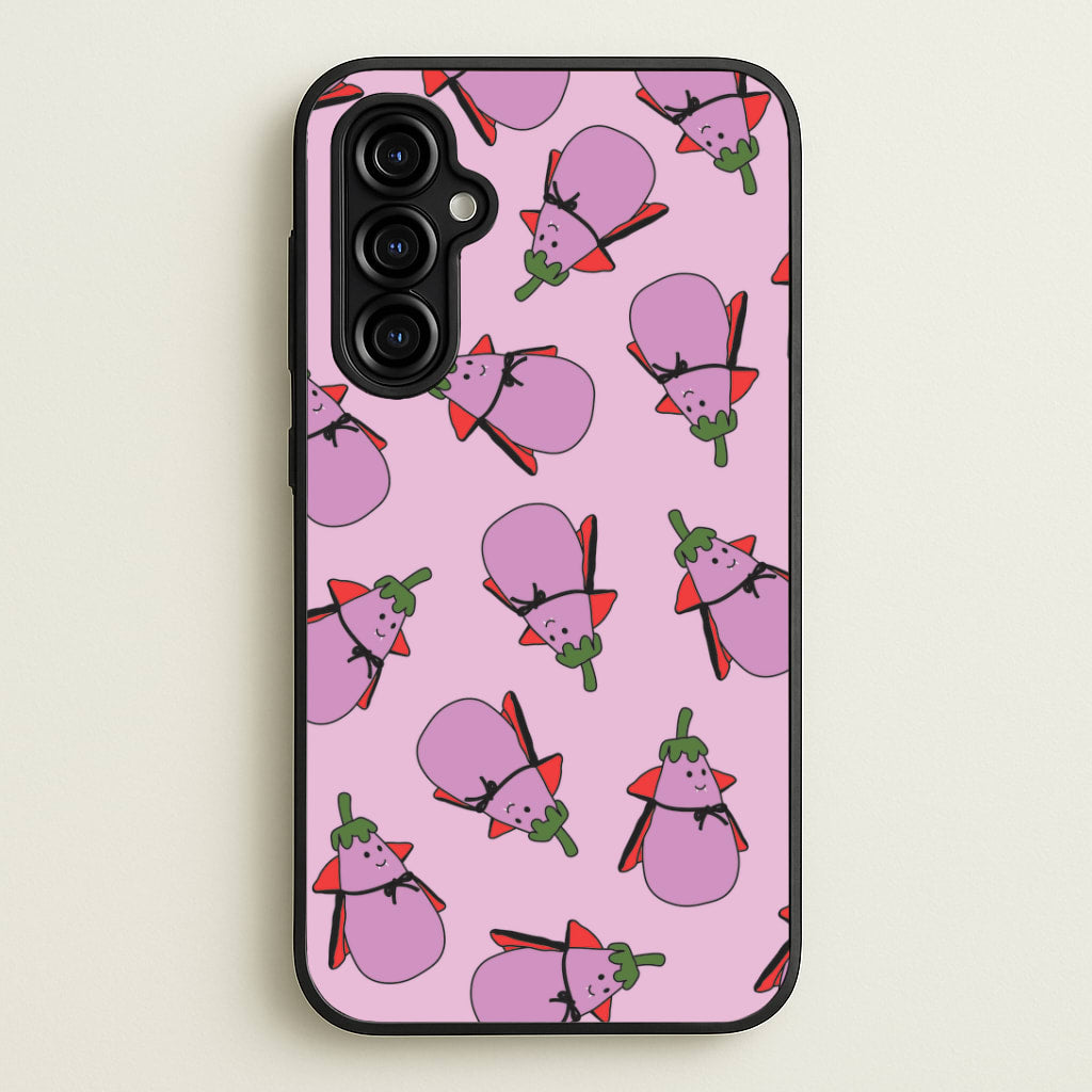 Vampire Vegetable Pattern - Halloween Galaxy A54 Case