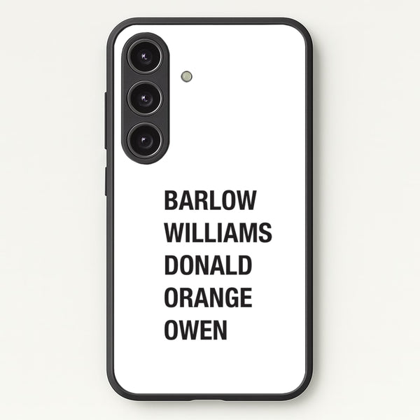 Take Band Members Names Galaxy S24FE Case