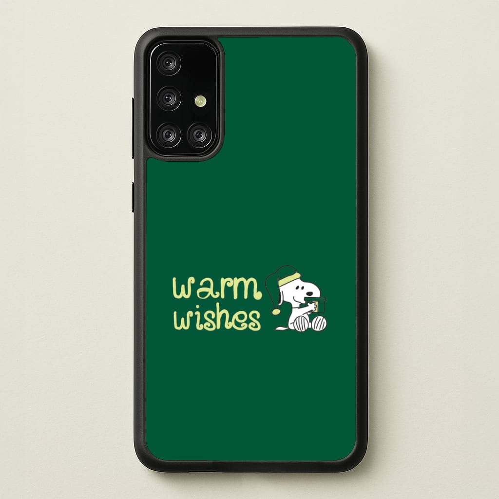 Cartoon Beagle Warm Wishes Galaxy A71 Case