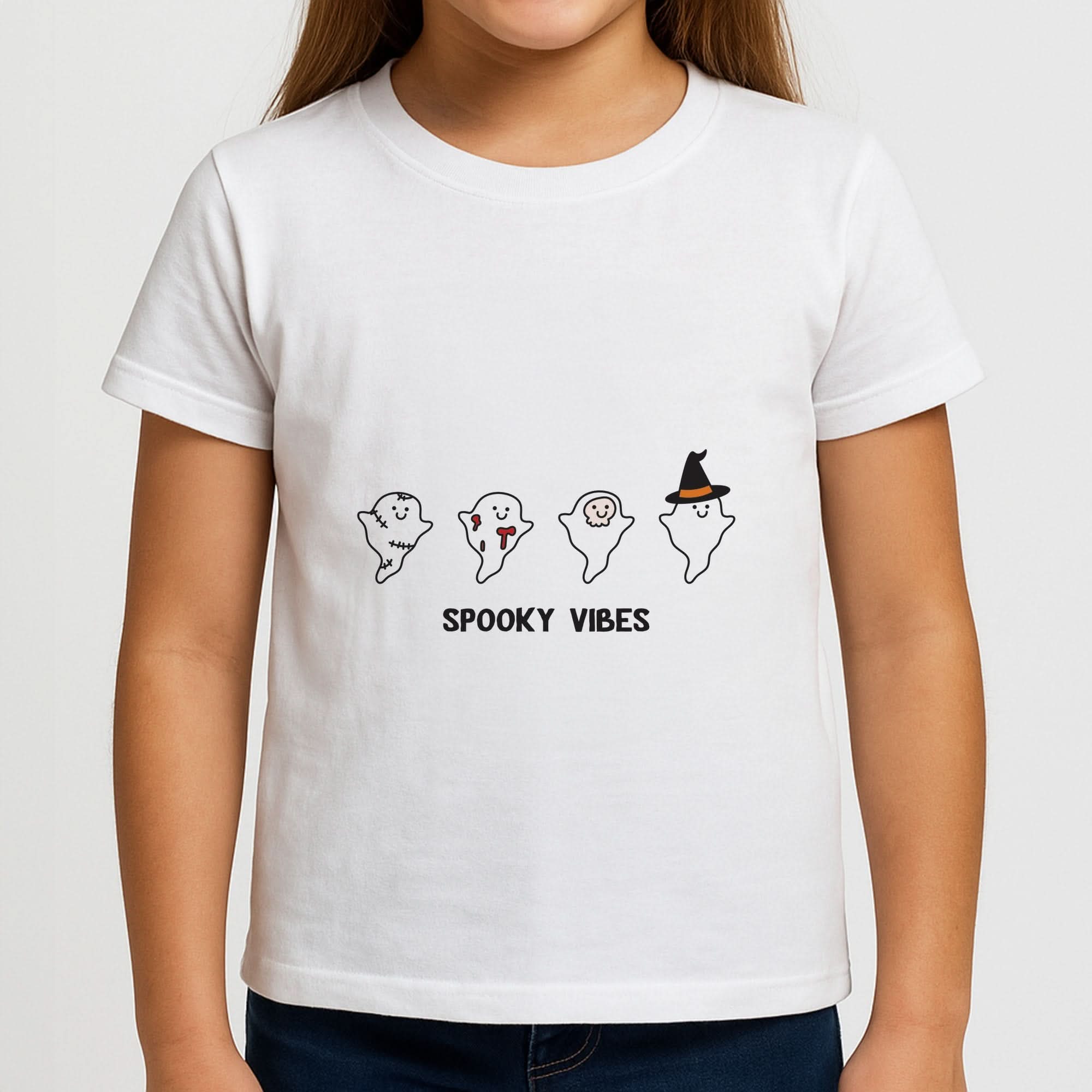 Spooky Vibes Ghosties II Girls T-Shirt