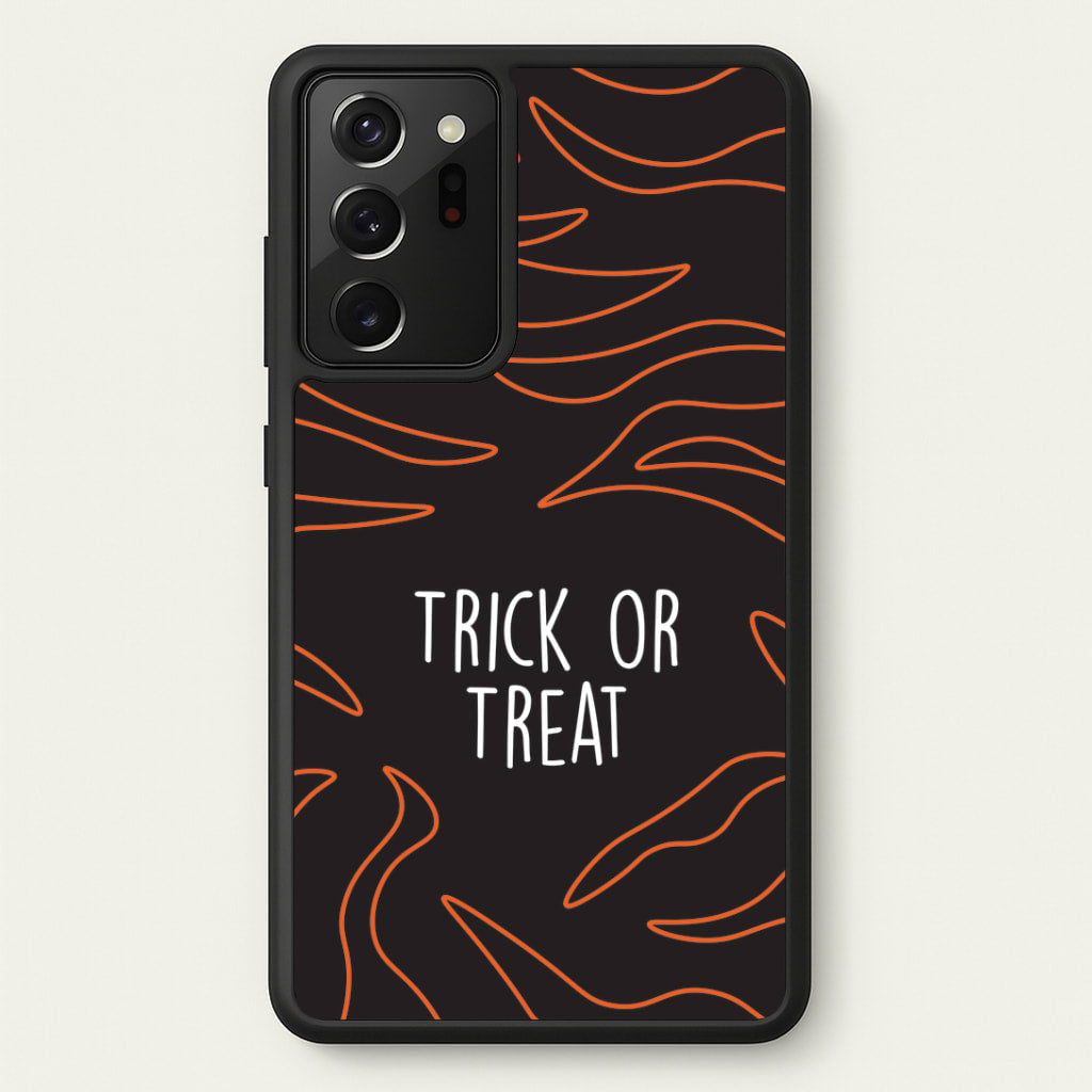 Zebra Print Trick Or Treat Galaxy Note 20 Ultra Case