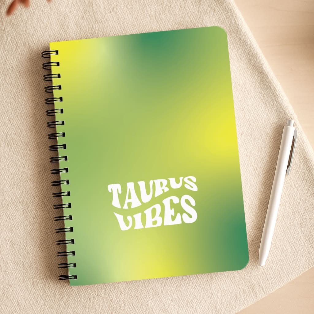 Taurus Vibes Gradient Zodiac Notepad