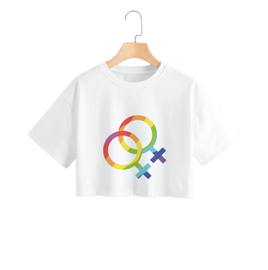 Gender Symbol Female - Pride Crop Top