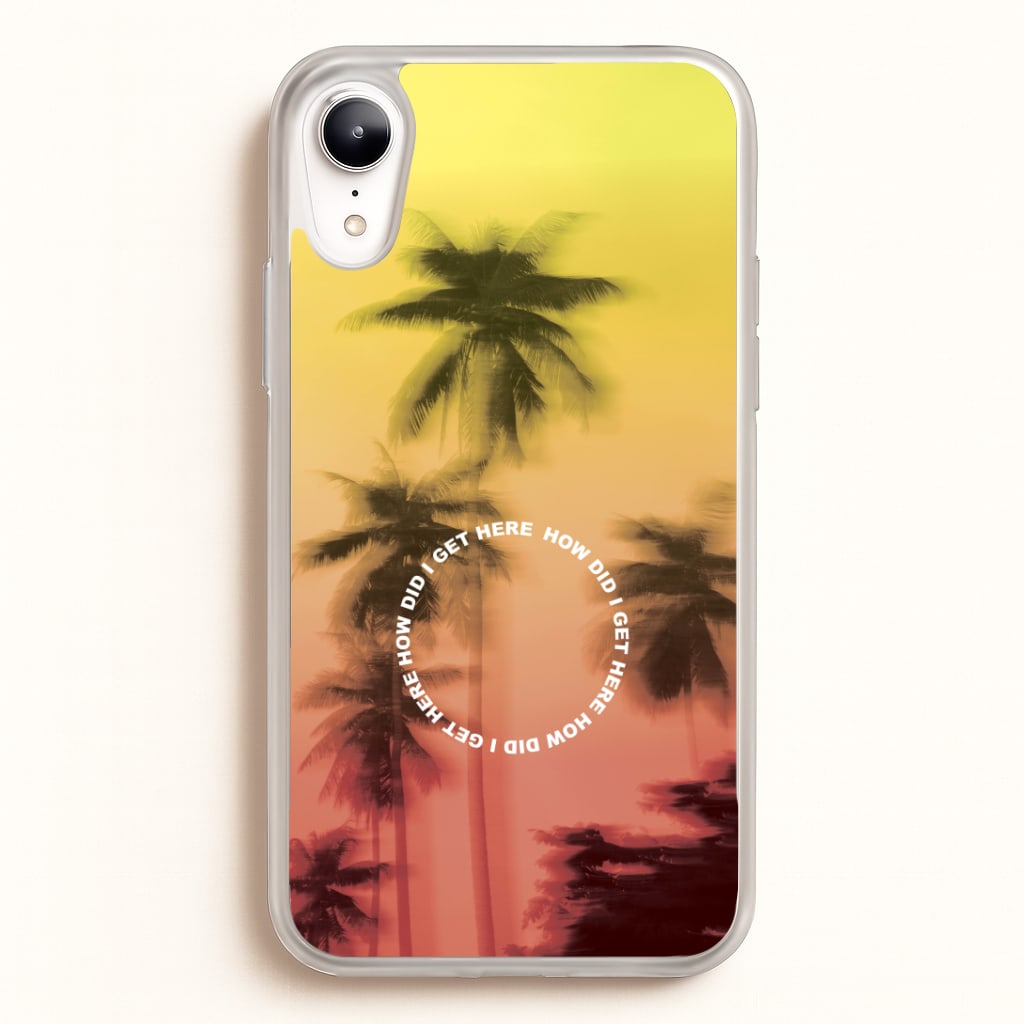 Palm Trees Circle iPhone XR Case