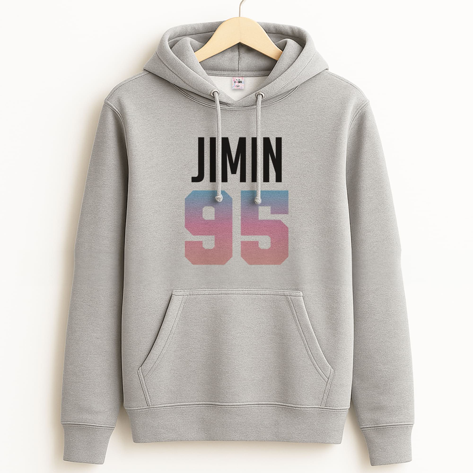 Jimin 95 Unisex Grey Hoodie